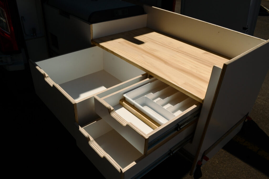 4 Voices Mobile Office Fitout - Revanped Custom Van Conversions Sunshine Coast